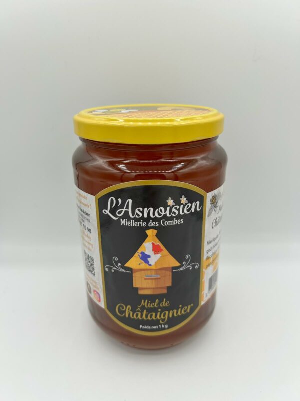 Miel de châtaignier (1kg) Pot en verre